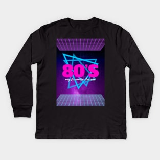80's is my favorite decade Kids Long Sleeve T-Shirt